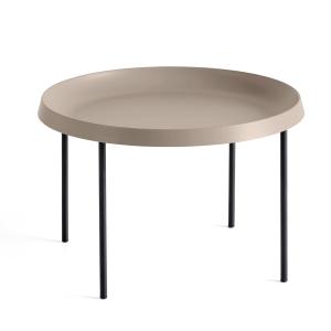 HAY - Table d'appoint Tulou, Ø 55 x H 35 cm, moka / noir