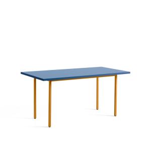 HAY - Two-Colour Table à manger, 160 x 82 cm, bleu / ocre