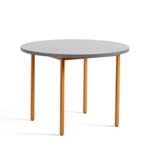 HAY - Two-Colour Table de repas ronde, Ø 105 cm, gris clair…
