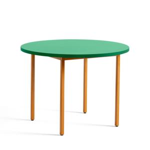 HAY - Two-Colour Table de repas ronde, Ø 105 cm, menthe / o…