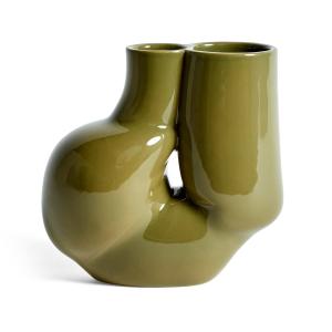 HAY - Vase chubby w & s, vert olive