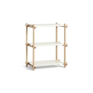 HAY - Woody Column Low, chêne savonné / almond white