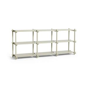 HAY - Woody Low Sideboard, hêtre smokey grey / smokey grey