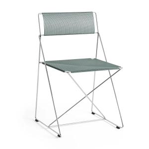 HAY - X-Line Chaise, Indoor, chromé / mousse