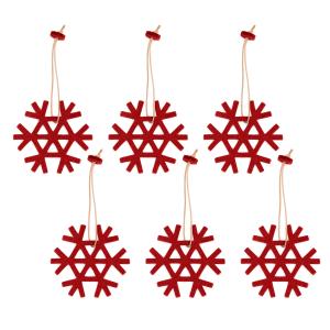 HEY-SIGN - Set de pendentifs Cristal de neige, rouge (set d…