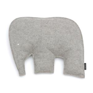 Hey Sign - Coussin éléphant 40 x 30,5 cm, gris clair
