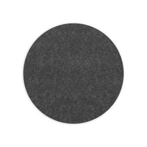 Hey Sign - Dessous de verre rond, 5 mm, Ø 20 cm, graphite