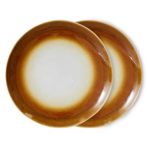HKliving - 70's Assiette Ø 29 cm, supernova (set de 2)