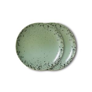 HKLiving - 70's Assiette, Ø 17,5 cm, fleck (set de 2)