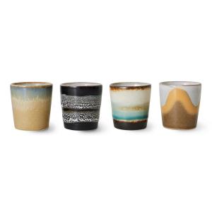 HKliving - 70's Coquetiers, granite (set de 4)