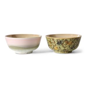 HKliving - 70's Bol Ramen, Ø 19 cm, ascend (set de 2)