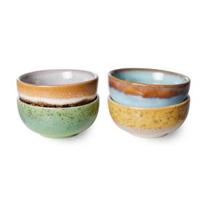 HKliving - 70's Bol, XS Bowls, Ø 8,3 cm, Castor (set de 4)