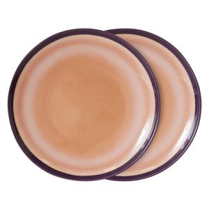 HKliving - 70's Assiette Ø 29 cm, bedrock (set de 2)
