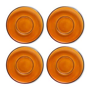 HKliving - 70's Soucoupes, amber brown (set de 4)