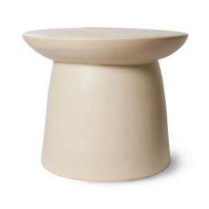 HKliving - Table d'appoint en faïence, L, cream