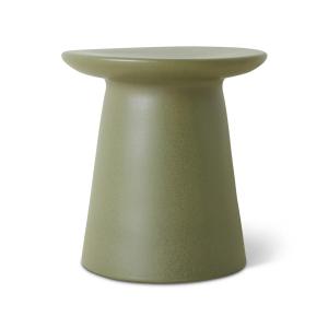 HKliving - Table d'appoint en faïence, Ø 40 x H 43 cm, army…
