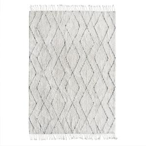 HKliving - Tapis berber, 140 x 200 cm, blanc / noir