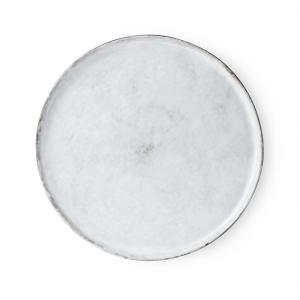 HKliving - Bold & Basic Assiette en céramique, Ø 28 cm, bla…