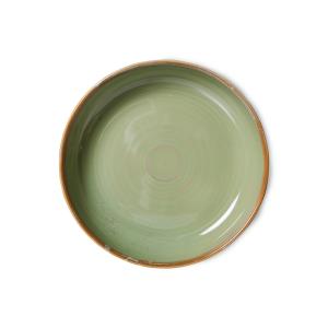 HKliving - Chef Ceramics Assiette creuse, Ø 19,3 cm, moss g…