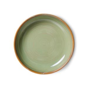 HKliving - Chef Ceramics Assiette creuse, Ø 21,5 cm, moss g…