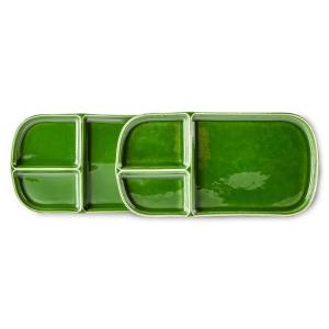 HKliving - Emeralds Plat de service, 14 x 27 cm, vert (lot…