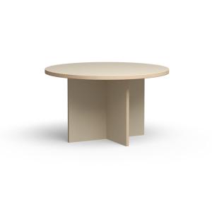 HKliving - Table de salle à manger, Ø 130 cm, cream