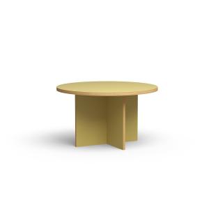 HKliving - Table de salle à manger, ronde, Ø 130 cm, olive