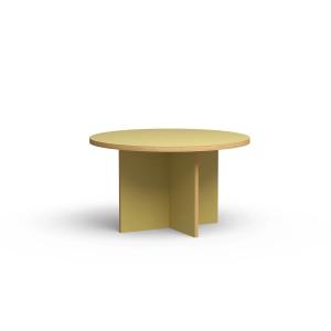 HKliving - Table de salle à manger, ronde, Ø 130 cm, olive