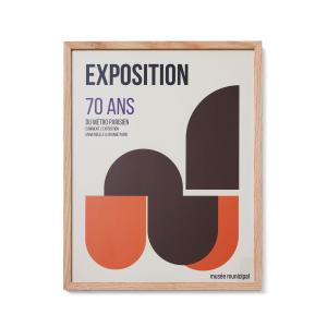 Hkliving - Framed Artwork, 40 x 50 cm, métro parisien