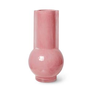 HKliving - Vase en verre, pink milky
