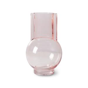 HKliving - Vase en verre, sundae pink
