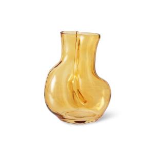 HKliving - Gleam Vase en verre, ambre