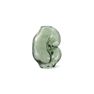 HKliving - Gleam Vase en verre small, olive