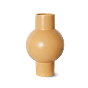 HKliving - Vase en céramique, M, cappuccino