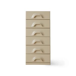 HKliving - Commode avec 6 tiroirs, cream