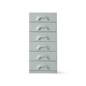HKliving - Commode avec 6 tiroirs, overcast