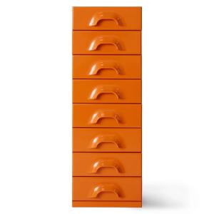 HKliving - Commode à 8 tiroirs, tangerine