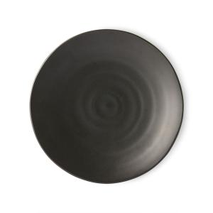 HKliving - Kyoto Assiette, Ø 25,5 cm, noir mat