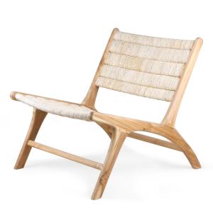 HKliving - Abaca lounge chair hkliving, naturel