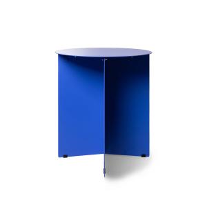 HKliving - Table d'appoint ronde en métal, Ø 40 cm, cobalt
