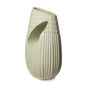 HKliving - Objects Ribbed Vase en céramique, h 32 cm, matt…