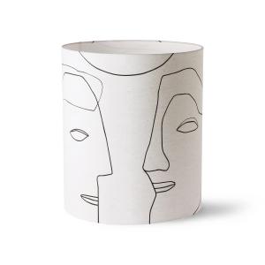HKliving - Printed Faces Abat-jour, L