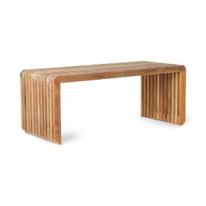 HKliving - Slatted Banc 96 cm, teck naturel