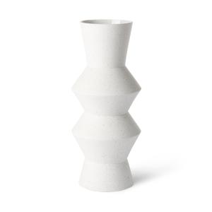 HKliving - Vase en speckled clay angulaire, l, ø 16,5 x 41…