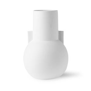 HKliving - Vase s, ø 17,5 x h 26 cm, blanc mat