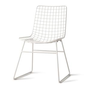 HKliving - Wire Chaise, blanc