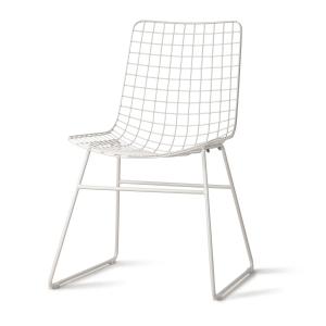 HKliving - Wire Chaise, blanc