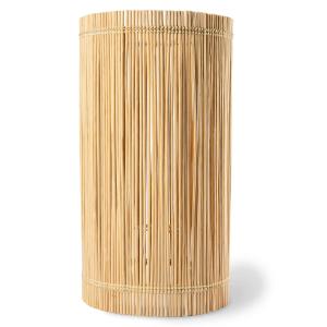 HKliving - Abat-jour cylindrique en bambou, Ø 22 cm