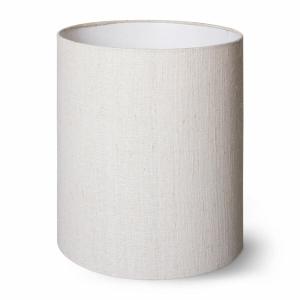 HKliving - Abat-jour cylindrique en lin, Ø 30 cm, naturel