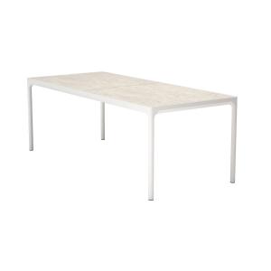 HOUE - FOUR Table d'extérieur, 210 x 90 cm, muted white / s…